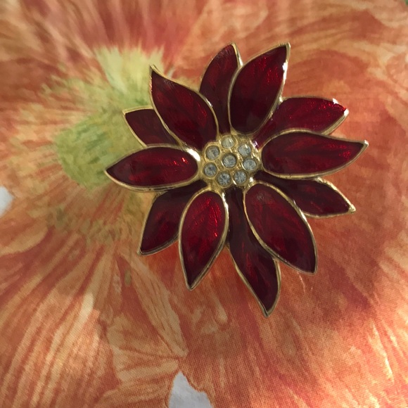 Vintage red flower - Picture 1 of 1